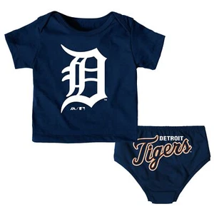 Outerstuff MLB Kleinkinder Detroit Tigers Mini Uniform T-Shirt Set, marineblau - Bild 1 von 7