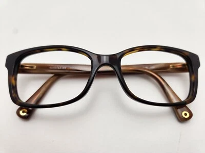 Coach Men's Eyeglass Frames HC6047 (Libby) 5204 (Dark Tortoise/Light Brown Horn) - Image 1 of 4