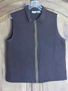 Bobbie Brooks Sleeveless Vest Zippered Size Large - Picture 1 of 6