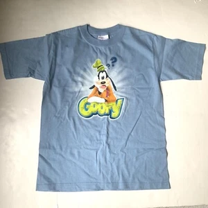 EUC Disney Store Blue Goofy Tee Shirt Top Cotton Unisex Girls Boys Size S 5-6 - Picture 1 of 4