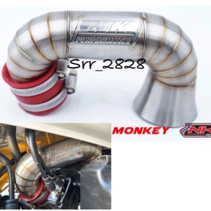 CHROME AIR INTAKE PIPE FUNNEL FAIRING FOR HONDA MONKEY 125 Z125 2018-2020 - Foto 1 di 4