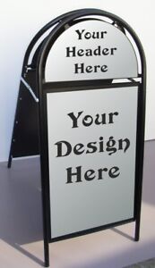 Booster Steel A Board Pavement Sign takes a A1 size inch poster with Graphics