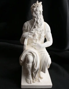 Kreidegeschirr Michelangelo’s Moses Miniatur Denkmal Souvenir Skulptur - Bild 1 von 4