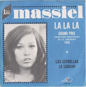 MASSIEL LA LA LA (EUROVISION 1968) FRENCH 45 SINGLE - Picture 1 of 1