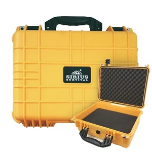 Sirius Gear & Equipment Hard Case with Foam - Waterproof, Shock & Dust Proof - Picture 1 of 20