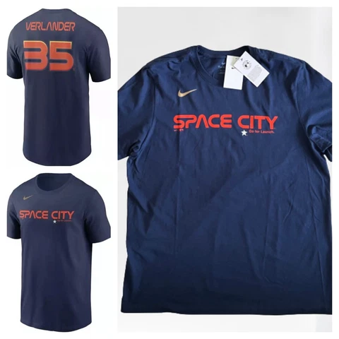🔥 NWT NIKE Houston Astros Justin Verlander Space City MEN'S SZ XL T-SHIRT 🔥 Cover