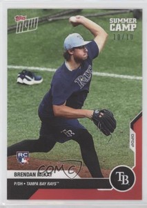 2020 Topps Now Road to Opening Day Summer Camp Red /10 Brendan McKay Rookie RC