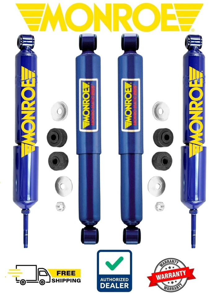Juego de amortiguadores delanteros y traseros Monroe para F250 F350 Super Duty tracción trasera 99-04 Foto 1 de 1