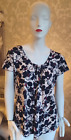 M&S Ivory mix Floral Short Sleeve Top [12]