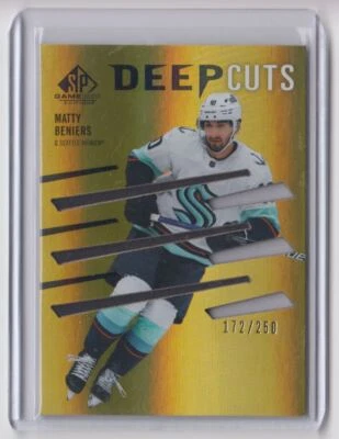 2023-24 SP Game Used Deep Cuts Gold Matty Beniers /250 Seattle Kraken #DC-1 - Image 1 of 2