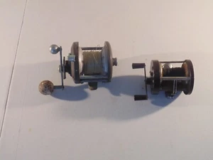 LOT 2 Sears 6 4376 Vintage Fishing Reel & Brown with no ID - Picture 1 of 8