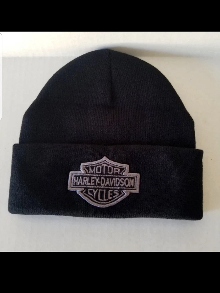 Cuff Beanie Harley-Davidson Embroidered Elongated Bar & Shield Knit Cap - Image 1 of 1