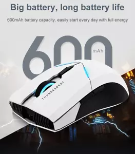 🔥 ThunderRobot ML701 Wireless Gaming Mouse 4000DPI RGB 2.4G Rechargeable Silent - Zdjęcie 1 z 10