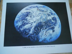 A View of Earth From APOLLO 8 original NASA photo , 11X14 Ex. Cond. 68-HC-871 - Picture 1 of 3