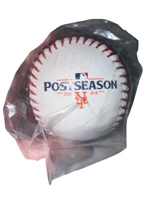 NY Mets Dated 2024 Postseason Rawlings Baseball Collectible Fan Gift Sealed NWT - Image 1 of 4