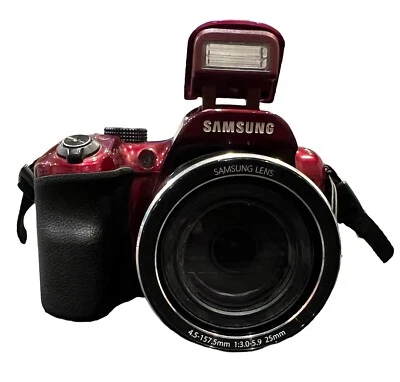 Умная цифровая камера Samsung WB1100F 16,4 Мп CCD WiFi красная без зарядного провода 32 Гб - Изображение 1 из 4