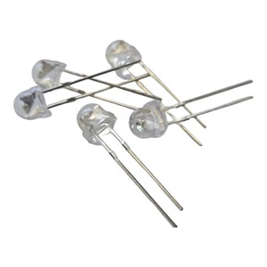 Straw Hat 5mm Ultra Bright LED Emitting Diode QTY 5 Lamp Bright White - Picture 1 of 5