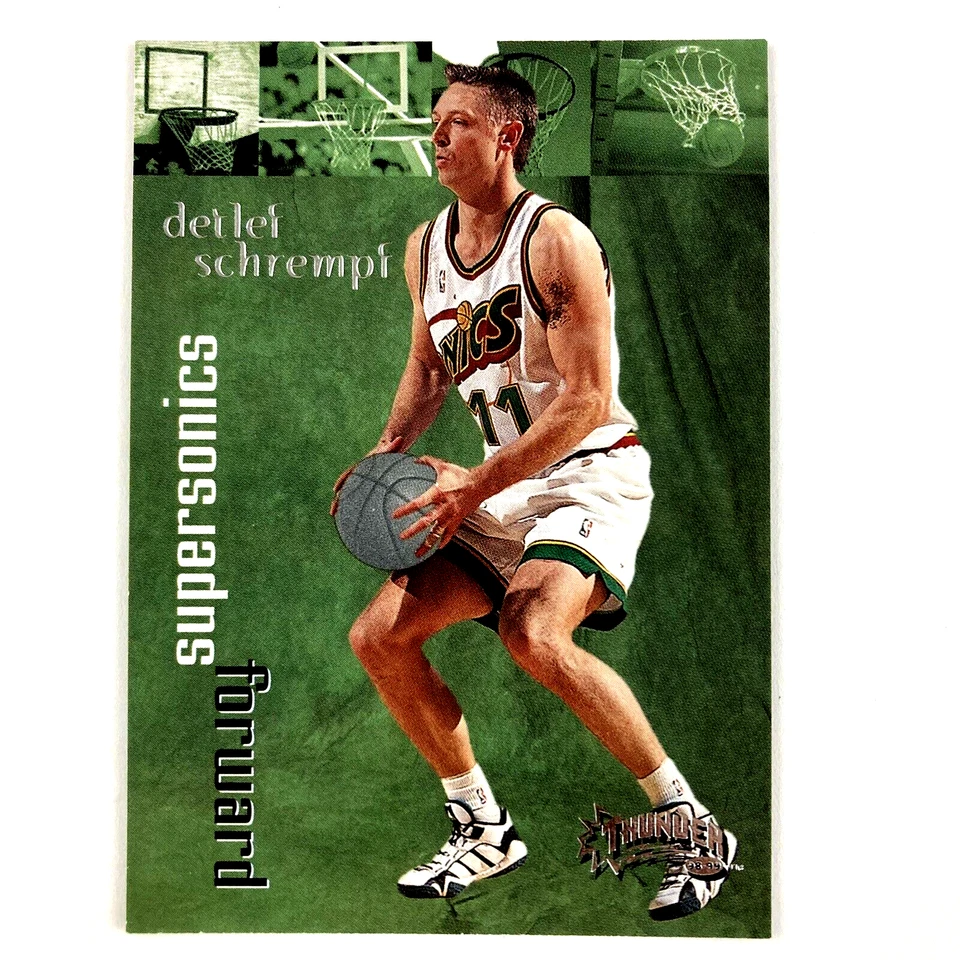 Detlef Schrempf 1998-99 Skybox Thunder Card #27 NBA Seattle Supersonics - Image 1 of 2