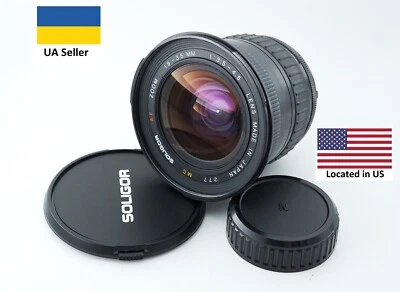 Soligor 19-35mm f/3.5-4.5 Nikon AF Made in Japan Camera Lens - Image 1 of 4
