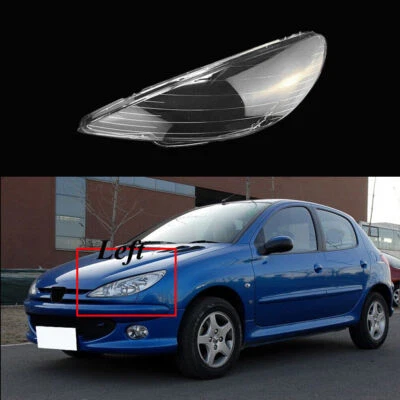 Tapa de lente de faro transparente para peugeot 206 2004-2008 2005 Foto 1 de 4