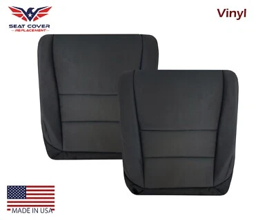 For 2005 2006 2007 2008 Acura TL Driver & Passenger Side Bottom Seat Cover Black - Image 1 of 4