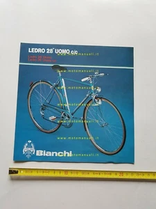 Bianchi bicicletta Ledro 28" Uomo anni 70 depliant originale - Picture 1 of 2