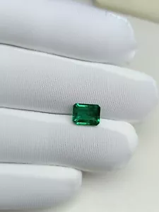 1.42 CRT Natural Zambia Emerald Octagon Fine Quality Loose Gemstone - Picture 1 of 5