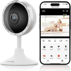 ARPHA 2K Indoor Home Security Camera 2.4G WiFi Motion Detection Night Vision - Picture 1 of 8