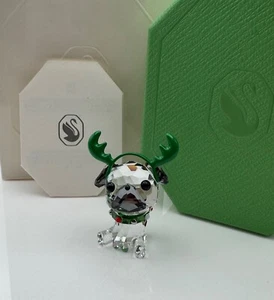 Swarovski 2022 Holiday Cheers Pug MIB #5625661 - Picture 1 of 8