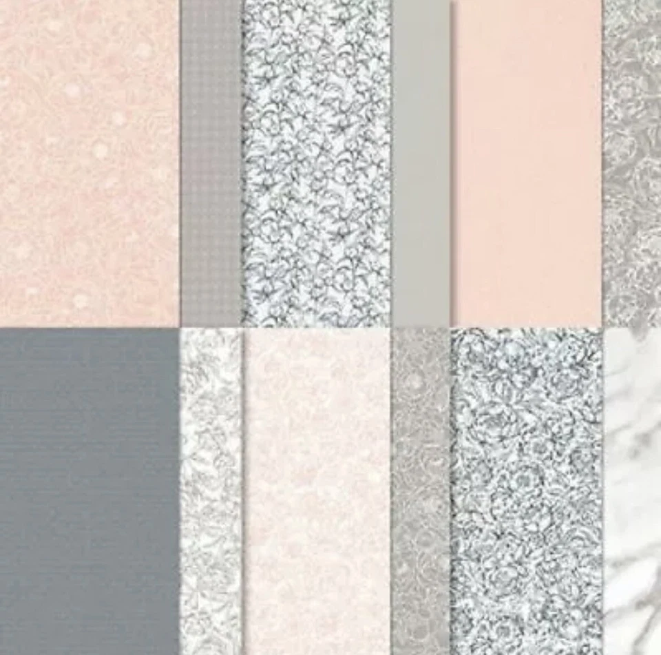 Estampación PEONY GARDEN DSP -12 hojas de papel 6x6, ROSAS Y GRISES + 12 al azar Foto 1 de 1