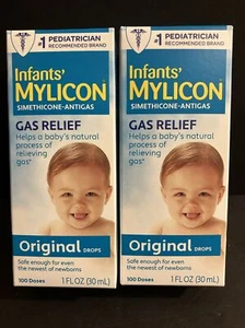 2 Gotas Alivio Gas Mylicon para Bebés y Bebés, Fórmula Original -Exp 8/24 - Imagen 1 de 4