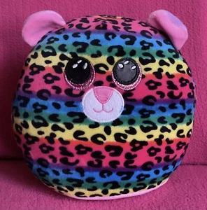 Ty Squish A Boos Dotty Regenbogen Gepard Leopard weiches Plüschtier 9"" 2021 - Bild 1 von 14