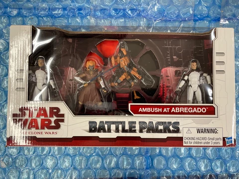 Star Wars the Clone Wars Ambush at Abregado Battle Packs 2009 MISB Target Exclsv Cover