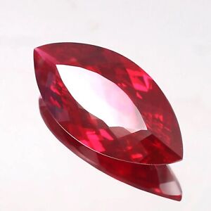 Natural Flawless Mozambique Blood Red Ruby Marquise Cut Loose Gemstone 48x22 MM