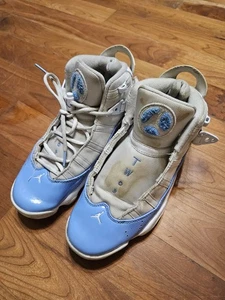 Jordan 6 Ringe UNC Herren Blau und Weiß Größe 9 Schuhe Sneaker CW7037-100 - Bild 1 von 24