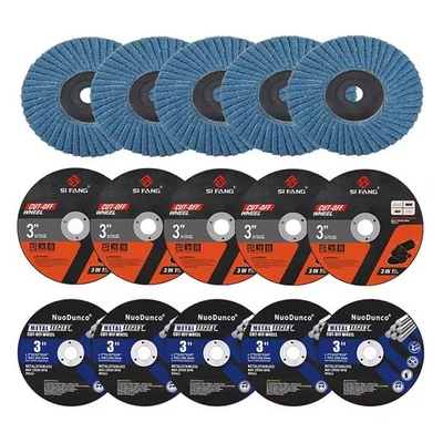 15Pcs 75mm Resin Cutting Discs Flap Grinding Discs For Metal Steel Wood Plastic - Image 1 of 4