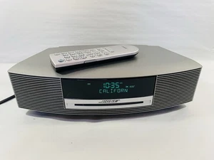 Bose Wave Music System III Silver CD AM/FM Radio w/ Remote Control - Picture 1 of 14