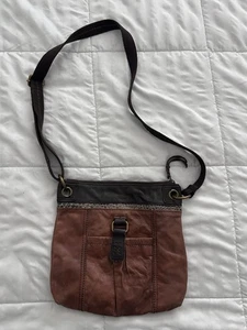 Bandolera de cuero The Sak Kendra en marrón multicolor - Imagen 1 de 10