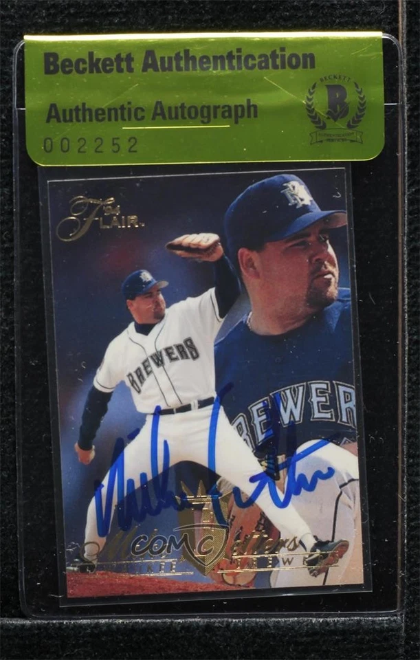 BAS 1994 Flair Mike Fetters #303 Authentic Auto - Image 1 of 2