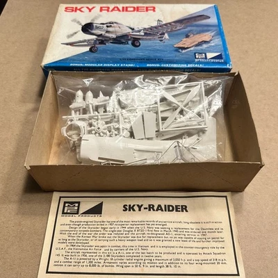 Vintage Mpc Sky Raider 1/72 Model Kit W/ Display Stand - Image 1 of 4