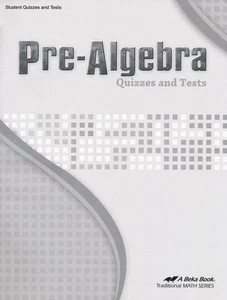 **NEW** Abeka Pre-Algebra QUIZZES AND TESTS - Imagen 1 de 1