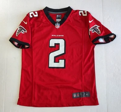 Atlanta Falcons Matt Ryan Nike Jersey YOUTH M Red NFL On Field #2 - Image 1 of 4