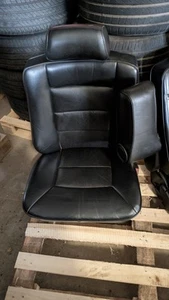 W126 Mercedes Benz S Klasse Sel 500 560 Sitze Sitzbank Leder Schwarz Armlehne - Bild 1 von 9