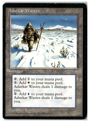 MTG Adarkar Wastes - Ice Age Heavily Played English - Image 1 of 2