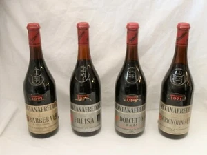 Fontanafredda Lotto 4 Bottiglie Barbera Freisa Dolcetto Grignolino Vino Rosso - Foto 1 di 12