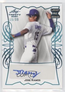 2021 Leaf Trinity Platinum /99 Jose Ramos #BA-JR1 Auto