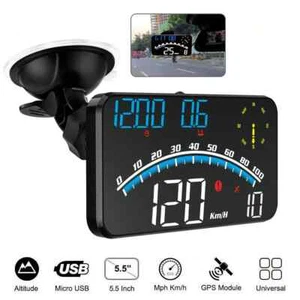 Universal Car Speed Limit Head Up Display GPS HUD Head Up Display MPH/KM/h Speed - Picture 1 of 23