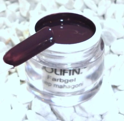 Jolifin UV LED Farbgel Farbe Deep Mahagoni  Nagelstudio  Gel Trend Nails - Bild 1 von 3