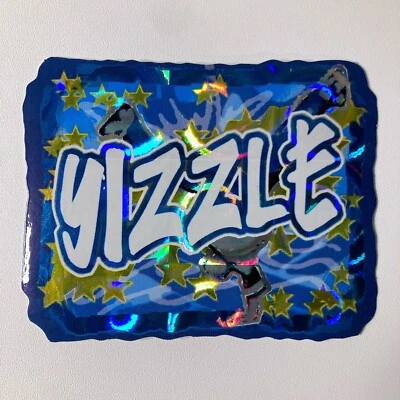 Yizzle Yes Street Slangs Vending Sticker Prismatic Decal Blue Yellow Holographic - Image 1 of 2