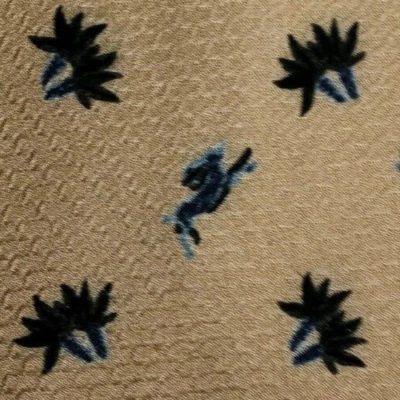 Corbata de seda ARMANI beige azul floral Foto 1 de 4